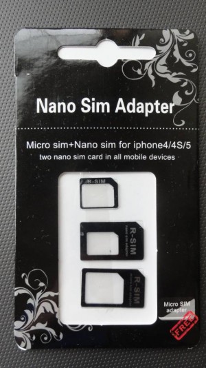 Nano SIM MicroSIM 変換アダプタ 3点セット