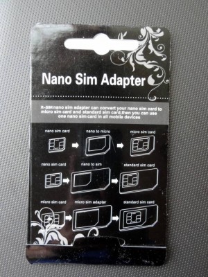 Nano SIM MicroSIM 変換アダプタ 3点セット