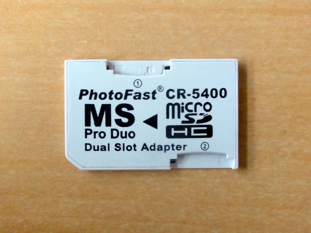 MicroSDHC to MemoryStick メモステ ProDuo変換
