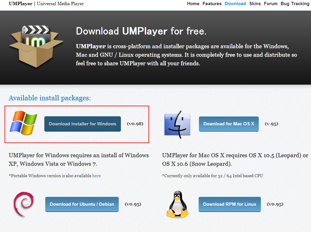 02 UMplayer download