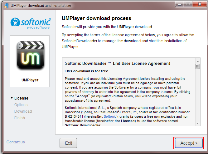 11 UMplayer installing