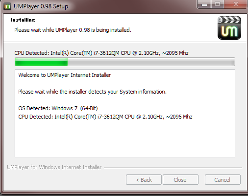 16 UMplayer installing