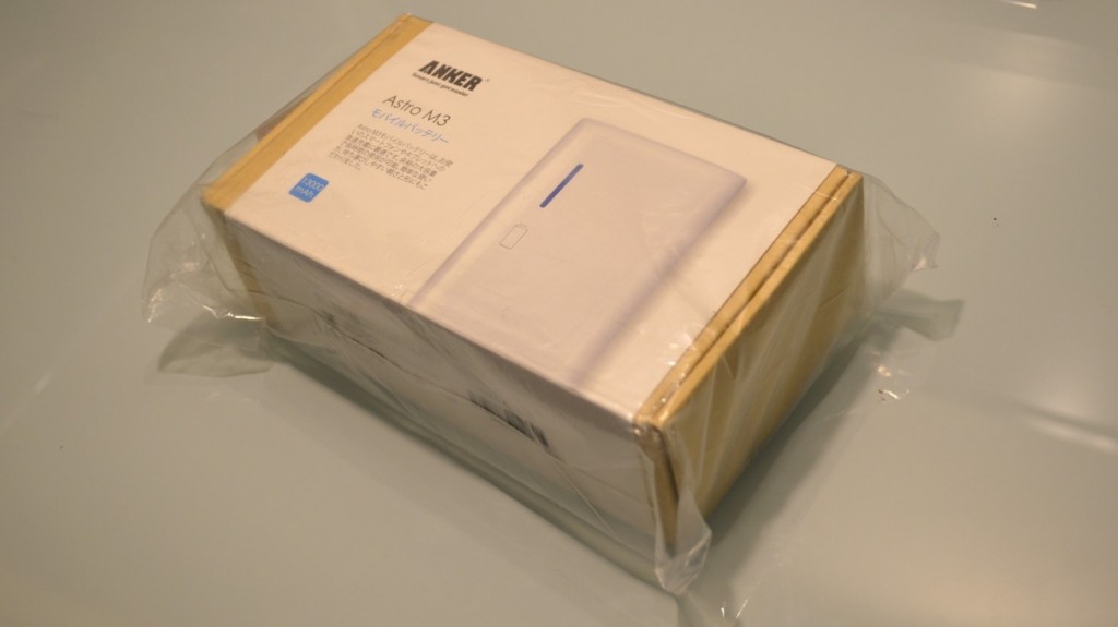 package of Anker Astro M3 mobile battery