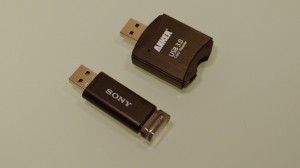 Anker USB card reader writer size